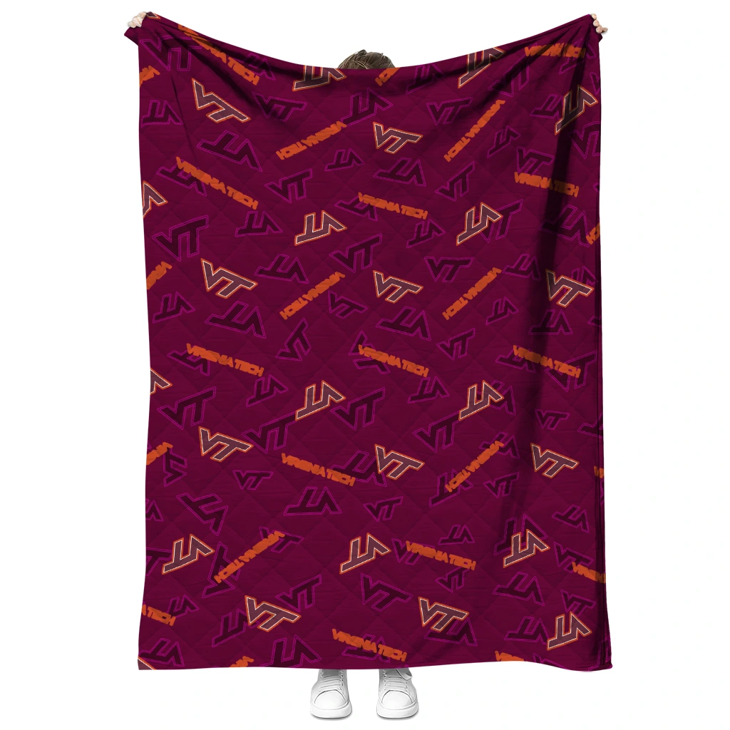 virginia tech hokies solid classic maroon quilt blanket fashion forward virginia tech hokies solid classic maroon quilt blanket fashion forward