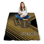 wake forest demon deacons arrow layers gold quilt blanket best selling