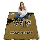 wake forest demon deacons paint trail gold quilt blanket best selling