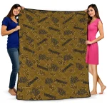 wake forest demon deacons solid classic gold quilt blanket best selling