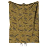 wake forest demon deacons solid classic gold quilt blanket best selling