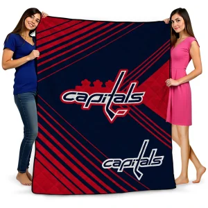 washington capitals arrow layers blue quilt blanket best selling