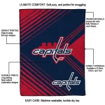 washington capitals arrow layers blue quilt blanket best selling