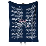 washington capitals bold red blue quilt blanket best selling