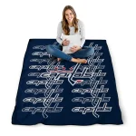 washington capitals bold red blue quilt blanket best selling