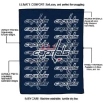 washington capitals bold red blue quilt blanket best selling