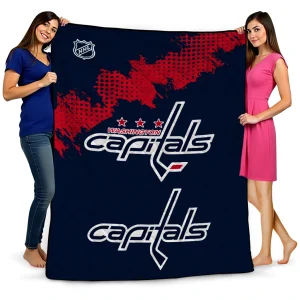 washington capitals nhl shield blue quilt blanket best selling