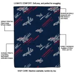 washington capitals sketch lines blue quilt blanket best selling