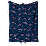 washington capitals solid classic blue quilt blanket best selling
