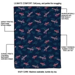 washington capitals solid classic blue quilt blanket best selling