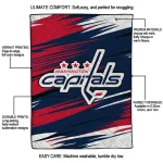 washington capitals wild lines blue white quilt blanket best selling