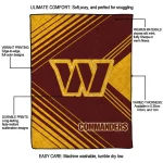 washington commanders arrow layers burgundy quilt blanket best selling