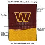 washington commanders dot illusion burgundy quilt blanket best selling