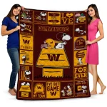 washington commanders snoopy love burgundy quilt blanket best selling