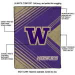 washington huskies arrow layers purple quilt blanket best selling