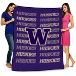 washington huskies bold red purple quilt blanket best selling