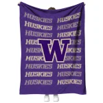 washington huskies bold red purple quilt blanket best selling