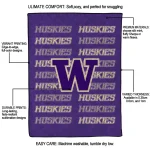 washington huskies bold red purple quilt blanket best selling