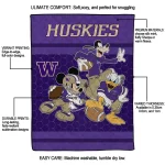washington huskies disney football purple quilt blanket best selling