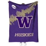 washington huskies paint trail purple quilt blanket best selling