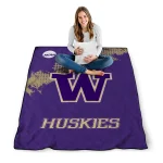 washington huskies paint trail purple quilt blanket best selling