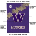 washington huskies paint trail purple quilt blanket best selling