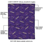 washington huskies solid classic purple quilt blanket best selling