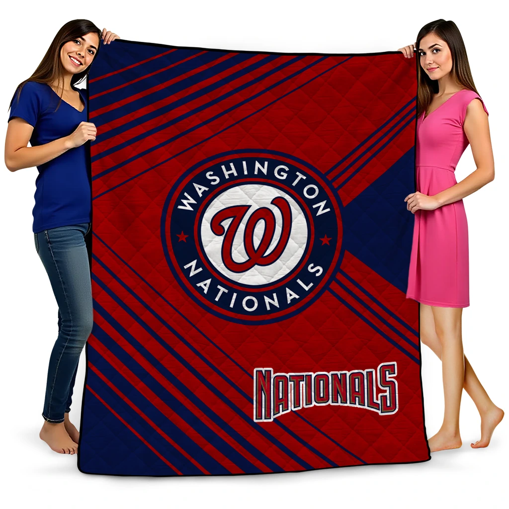 washington nationals arrow layers red quilt blanket best selling