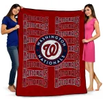 Washington Nationals Bold Red Quilt Blanket 1 washington nationals bold red quilt blanket best selling