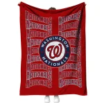 washington nationals bold red quilt blanket best selling