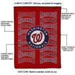 washington nationals bold red quilt blanket best selling