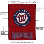 washington nationals brick grid red quilt blanket best selling