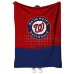 washington nationals dot illusion red quilt blanket best selling