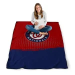 washington nationals dot illusion red quilt blanket best selling