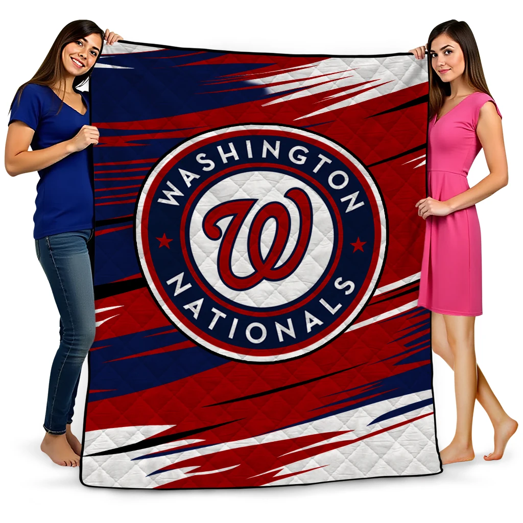 washington nationals wild lines red white quilt blanket best selling washington nationals wild lines red white quilt blanket best selling