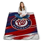washington nationals wild lines red white quilt blanket best selling