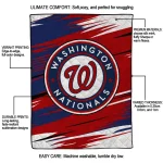 washington nationals wild lines red white quilt blanket best selling
