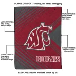washington state cougars arrow layers crimson quilt blanket best selling
