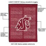 washington state cougars bold red crimson quilt blanket best selling