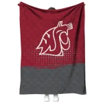 washington state cougars dot illusion crimson quilt blanket best selling