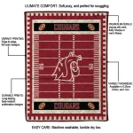 washington state cougars mickey player crimson quilt blanket best selling