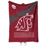 washington state cougars paint trail crimson quilt blanket best selling