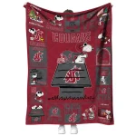 washington state cougars snoopy love crimson quilt blanket best selling