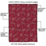 washington state cougars solid classic crimson quilt blanket best selling