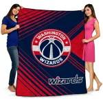 washington wizards arrow layers blue quilt blanket best selling
