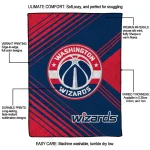 washington wizards arrow layers blue quilt blanket best selling