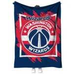 washington wizards block border blue quilt blanket best selling