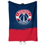 washington wizards dot illusion blue quilt blanket best selling