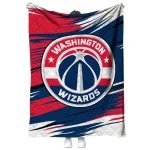 washington wizards wild lines blue white quilt blanket best selling