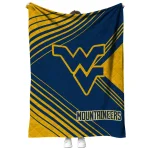 west virginia mountaineers arrow layers blue quilt blanket best selling